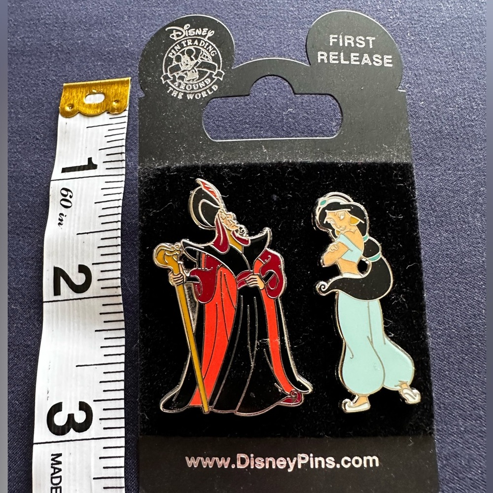 Disney Pin - Jasmine and Jafar - Aladdin - 2 pin set